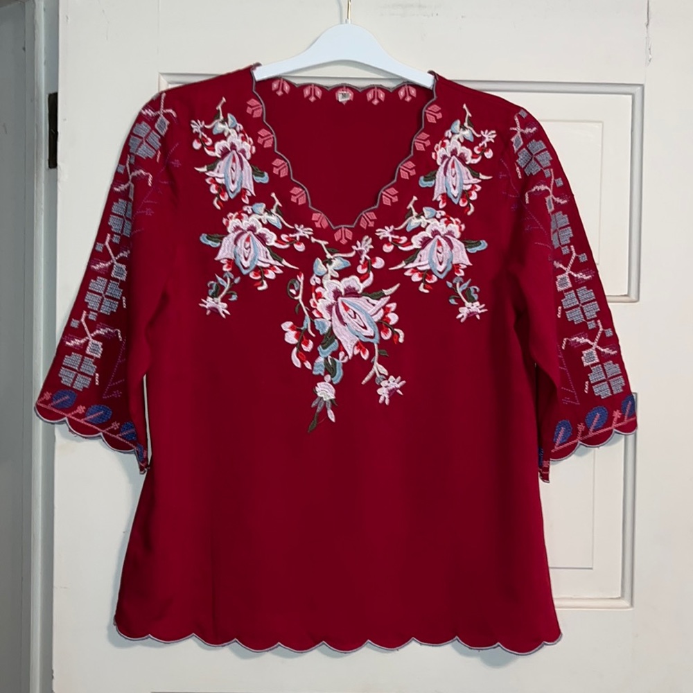 Embroidered Top